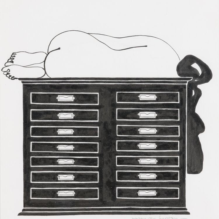 Peter van Hugten (1949-2023) Peter van Hugten (1949-2023) -Sleeping on a desk