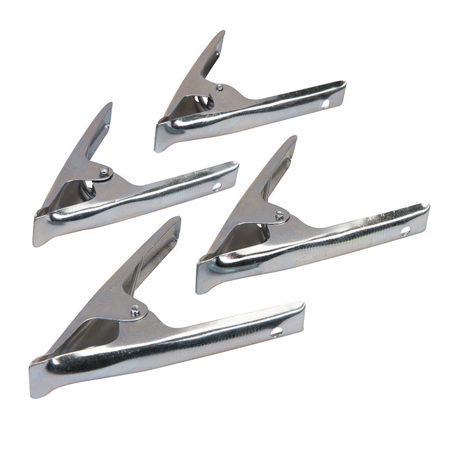 Silverline Zeilklemmen - 70 mm kaak - 4 stuks