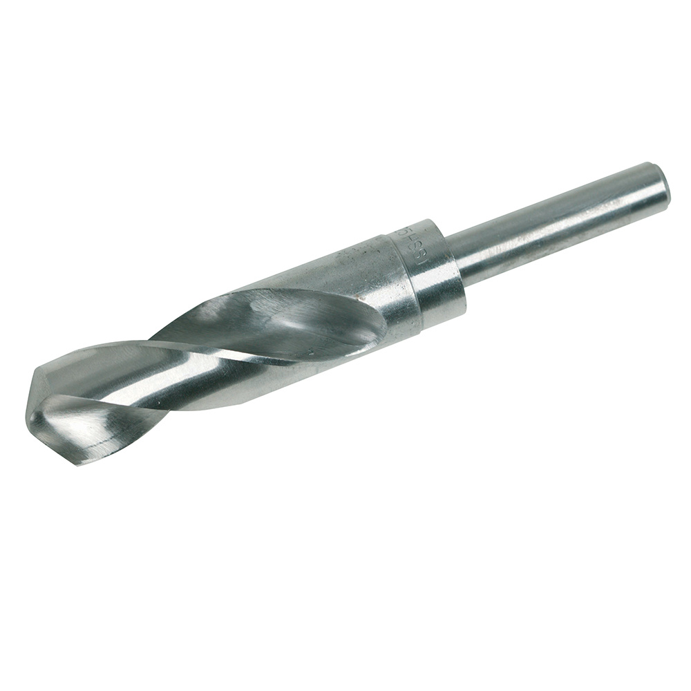 Hogesnelheidsstaal Zwarte Spiraalboor 45 Mm Met Gereduceerde Schacht 3/4-inch Boor Met Rechte Schacht 118 ° Punthoek, Efficiënt Boorgereedschap