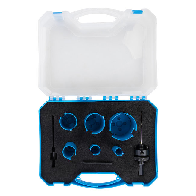 Silverline Multi-materiaal TCT gatenzaag set - 19 t/m 57 mm - 9 delig