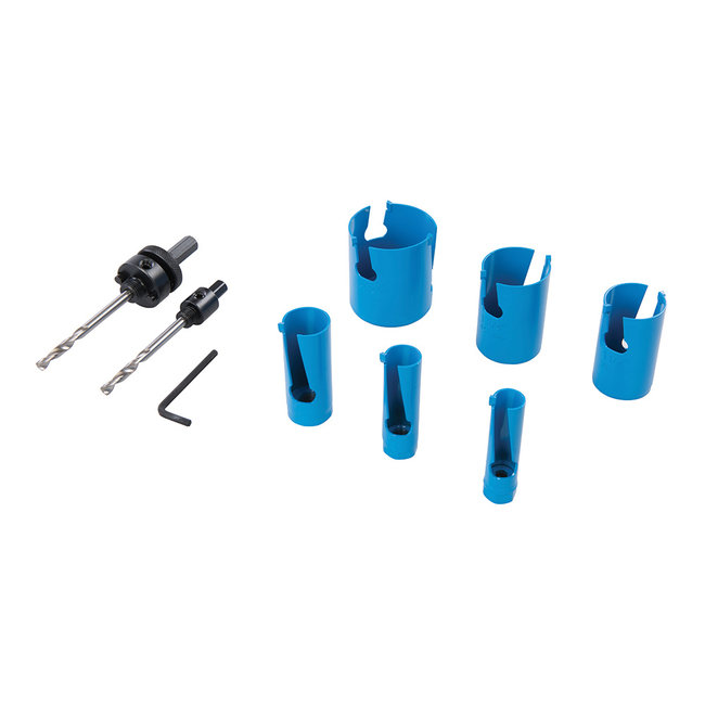 Silverline Multi-materiaal TCT gatenzaag set - 19 t/m 57 mm - 9 delig