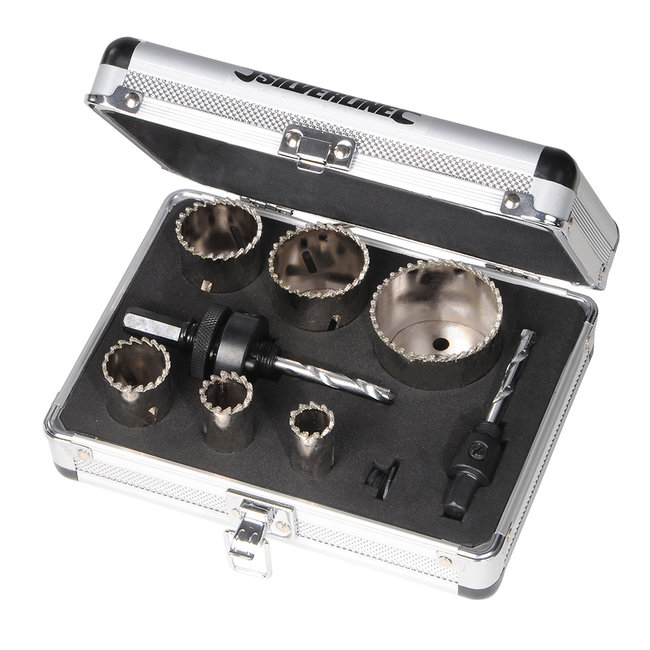 Silverline Diamantgatenzaagset - 19 t/m 57 mm - 11 delig