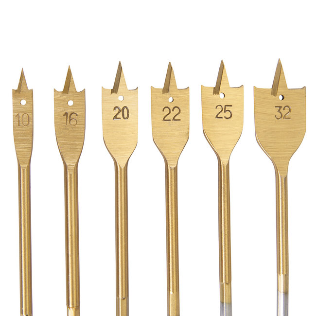 Silverline Titanium speedboor set - 10 t/m 32 mm - 6 delig