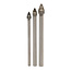 Silverline 3-delige tegels en glas boorkoppen set 5, 6 en 8 mm