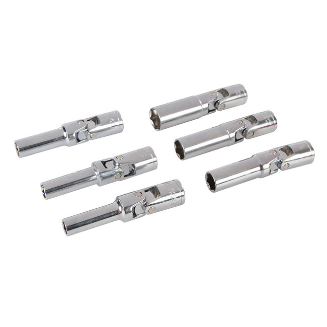 Silverline Gloeibougie- & bougiedoppenset - 3/8" - 8 t/m 16 mm - 6 delig