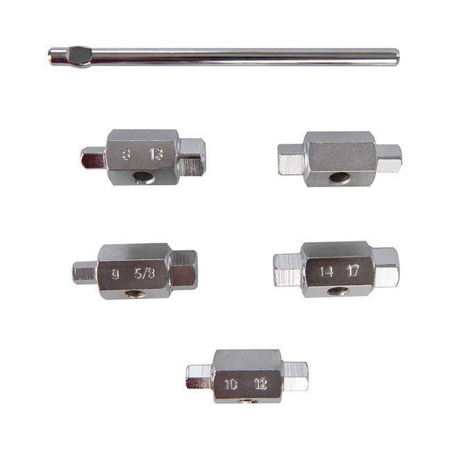 Silverline Carterplug sleutel set 6 delig