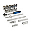 Silverline Dopsleutel set - metrisch - 1/2" - 21 delig