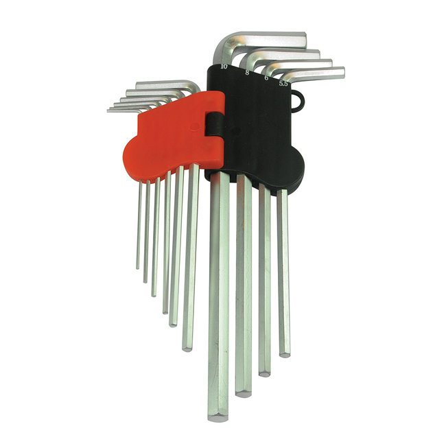 Silverline Zeskantsleutel set expert - 1,5 t/m 10 mm - 10 delig