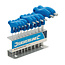 Silverline T-greep zeskantsleutel set - 2 t/m 10 mm - 10 delig