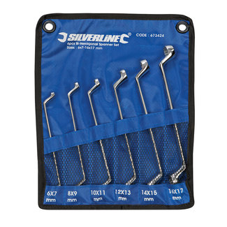 Silverline 6-delige offset ringsleutel set 6 - 17 mm