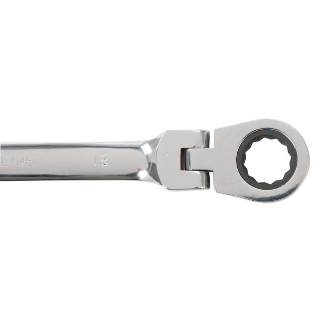 Silverline Steekringratelsleutel set flexibel - 8 t/m 19 mm - 12 delig