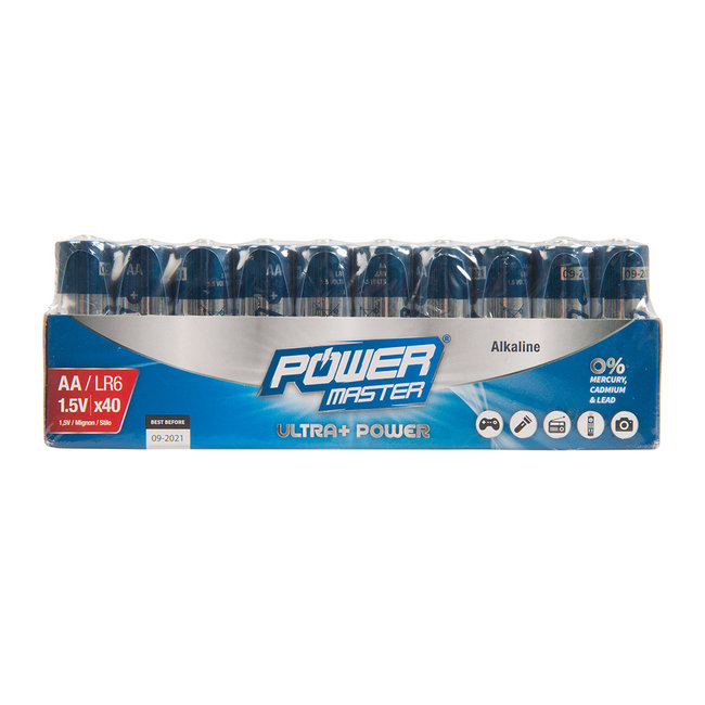 Powermaster AA super alkaline batterij - LR6 - 40 stuks