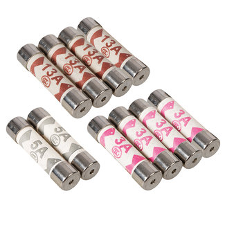 Powermaster Zekeringen set - 3 A, 5 A en 13 A - 10 delig