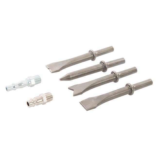 Silverline Pneumatische beitelhamer set - 5 delig