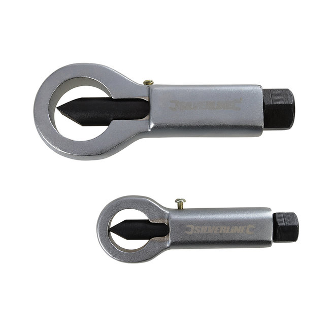 Silverline Moersplijter set - 2 t/m 15 mm en 15 t/m 22 mm - 2 delig