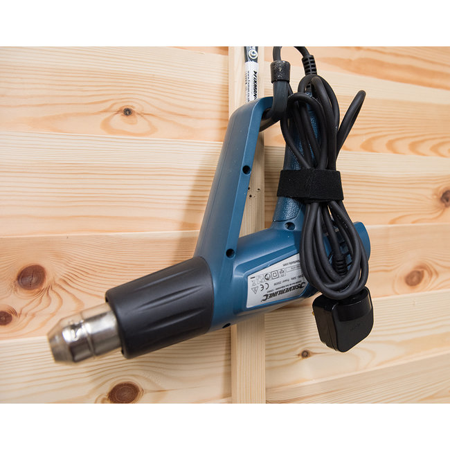 Fixman Klittenband kabelbinders - 30 cm - zwart - 10 stuks