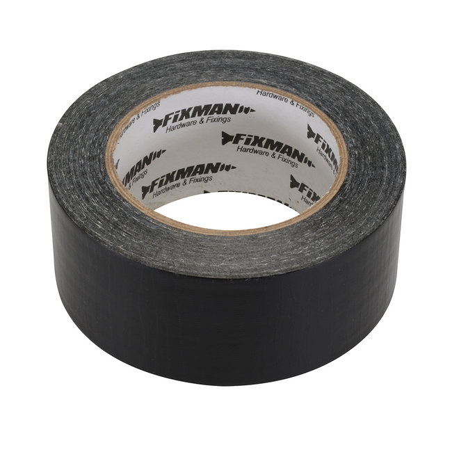 Fixman Super 'Heavy-Duty' duct tape 50 mm x 50 m, zwart