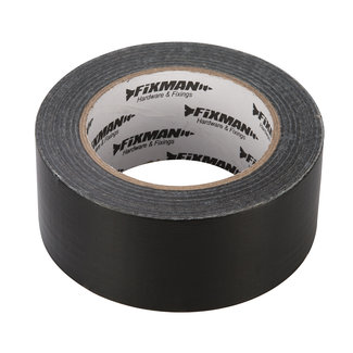 Fixman Heavy-Duty' tape 50 mm x 50 m, zwart