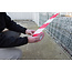 Fixman Afzetlint - rood/wit - 70 mm x 500 meter