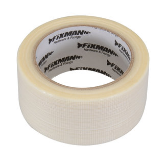 Fixman Heavy-Duty' tape 50 mm x 20 m, transparant