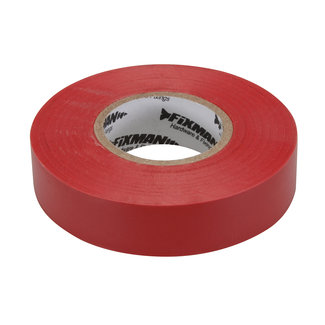 Fixman Isolatietape 19 mm x 33 m, rood