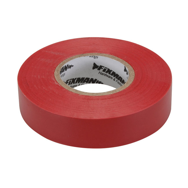 Fixman Isolatietape 19 mm x 33 m, rood