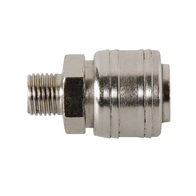 Silverline EU luchtslang snelkoppeling - mannelijk draad - 1/4" BSP