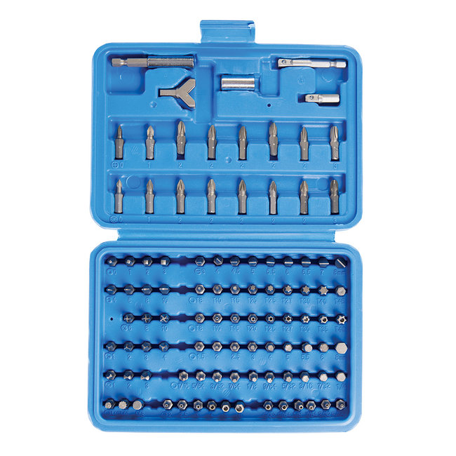 Silverline Schroevendraaier bit set - 100 delig