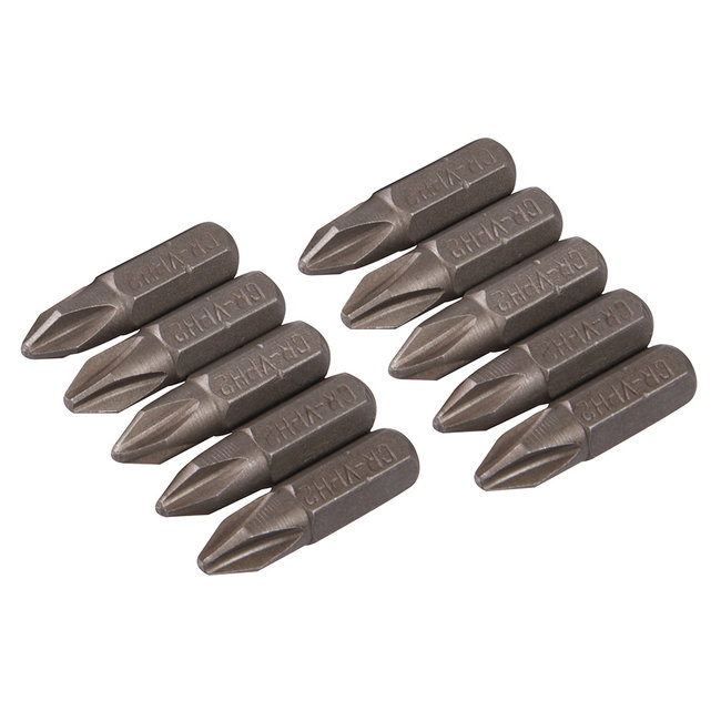 Silverline Schroefbits kruiskop PH2 - 10 stuks