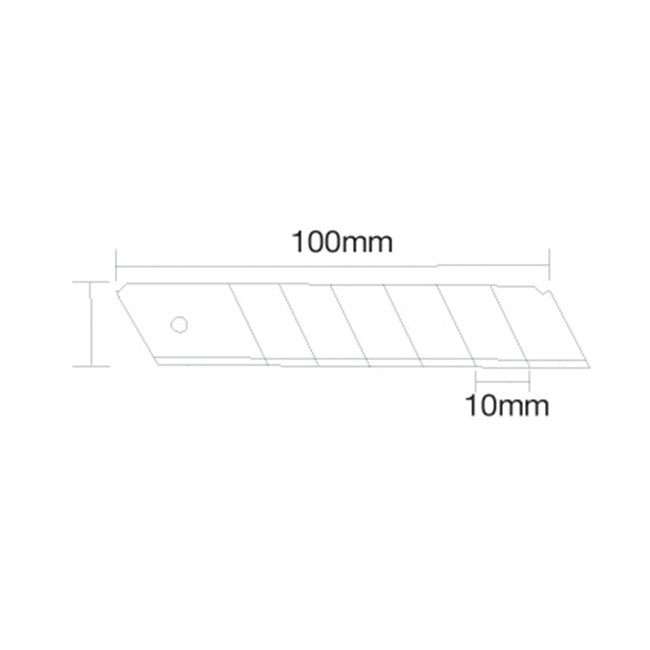 Silverline Afbreekmesjes 9 mm - 10 stuks