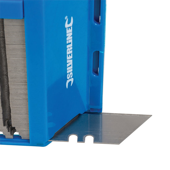 Silverline Reservemesjes - 0,6 mm - 100 stuks - opberghuls