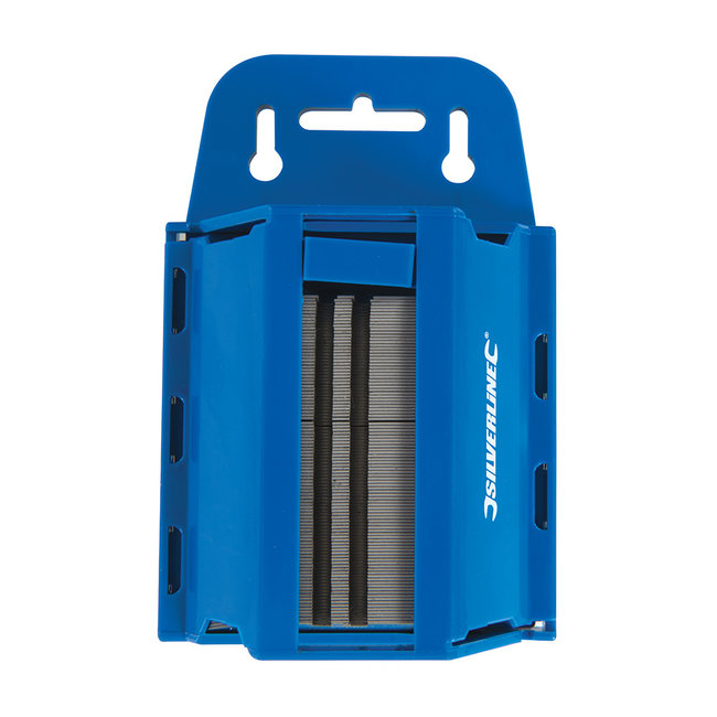 Silverline Reservemesjes - SK5 staal - 100 stuks - opberghuls