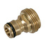 Silverline Kraan koppeling messing - buitendraad - 3/4" BSP