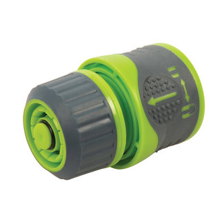 Silverline Soft-grip slang snelkoppeling met waterstop 1/2", vrouwelijk