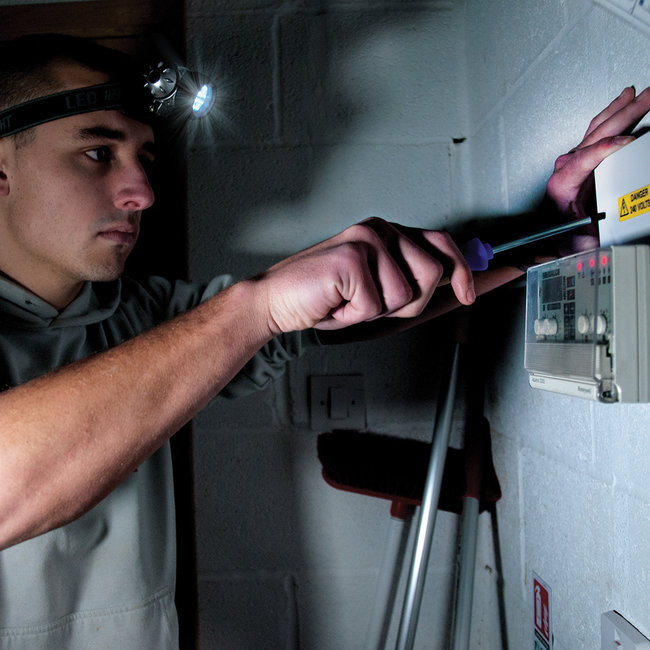 Silverline Hoofdlamp - 12 LED - 50 lumen - water bestendig