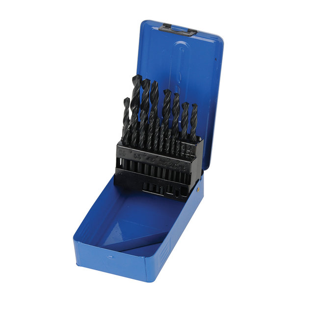Silverline Metaalborenset - 1 t/m 10 mm - HSS-R - 19 delig