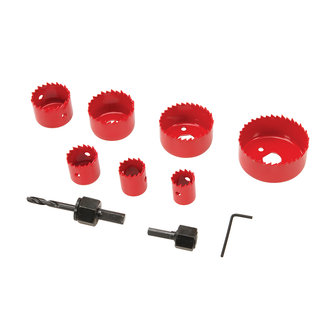 Silverline Gatenzaag set - 21 t/m 64 mm - 11 delig