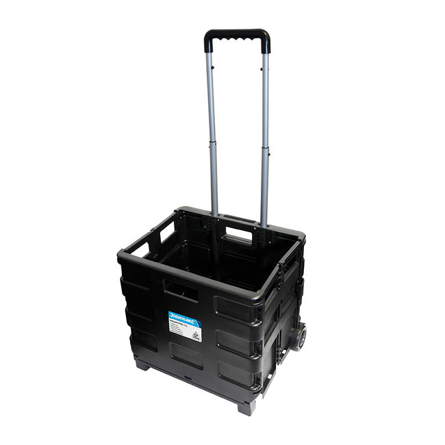 Silverline Inklapbare trolley met krat 25 kg