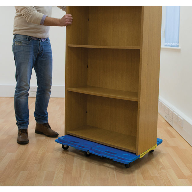 Silverline In elkaar grijpende en vergrendelende plastic platformtrolley 100 kg