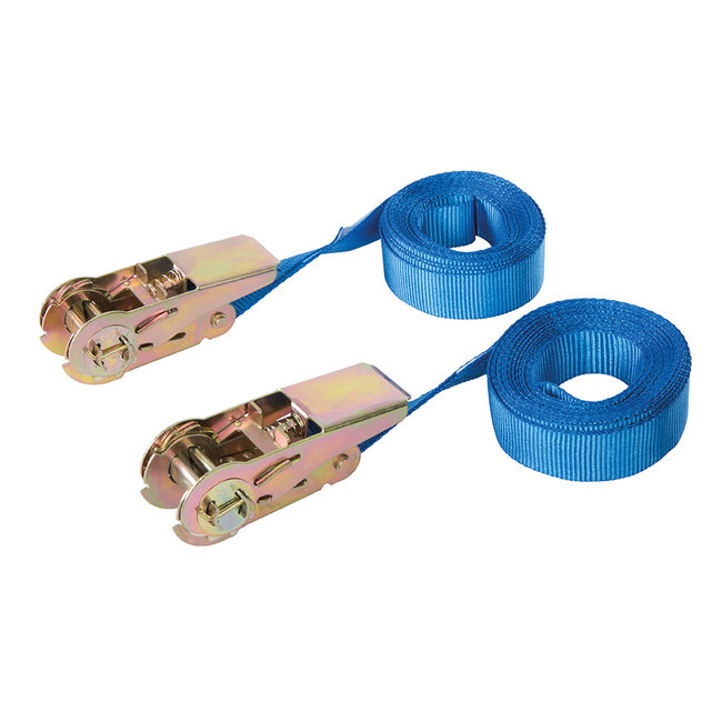 Silverline Eindeloze ratel spanband, 2 pak 5m x 25 mm, vermogen 250 kg - capaciteit 500 kg