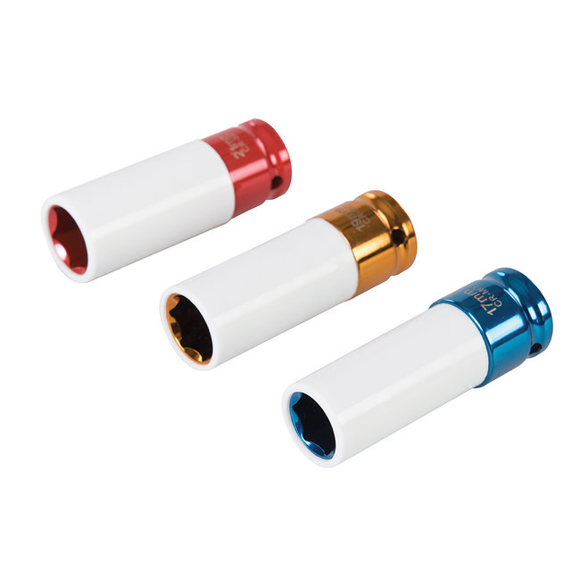 Silverline Slagmoerdoppenset, 3 stuks 1/2" / 17, 19 en 21 mm