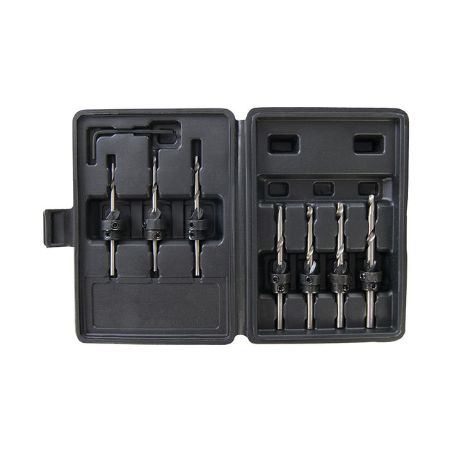 Silverline 7 delige verzinkboor set 3 - 6 mm