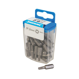 Silverline T20 Cr-V 6150 schroevendraaier bits, 30 pak T20