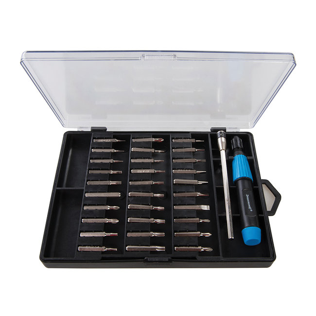 Silverline 32 delige precisie schroevendraaier bit set