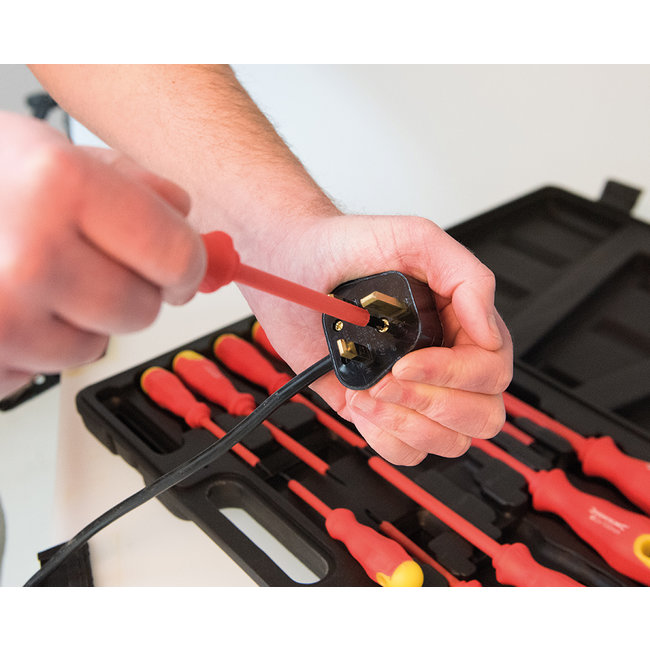 Silverline 11 delige geïsoleerde soft-grip schroevendraaier set