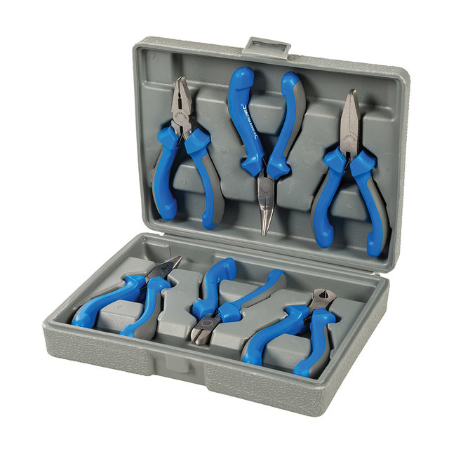 Silverline 6 delige mini tangen set