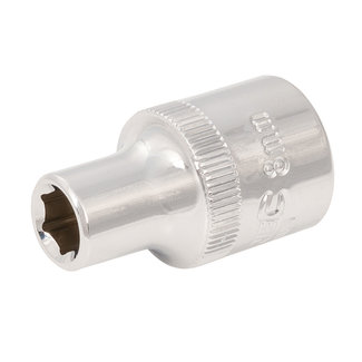 Silverline Zeskantige 1/2" metrische dop 8 mm