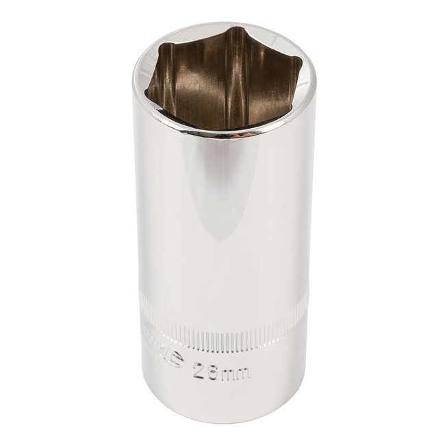 Silverline Diepe zeskantige 1/2" metrische dop 26 mm