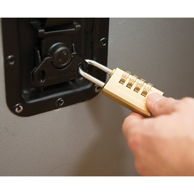 Silverline Messing combinatie hangslot 4-cijferig