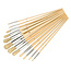 Silverline 12 delige penselen set Ronde punten